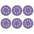 HARFINGTON 10Pcs 5Inch Sanding Disc 8 Hole 400Grit Purple Aluminum Oxide | Hook by HARFINGTON