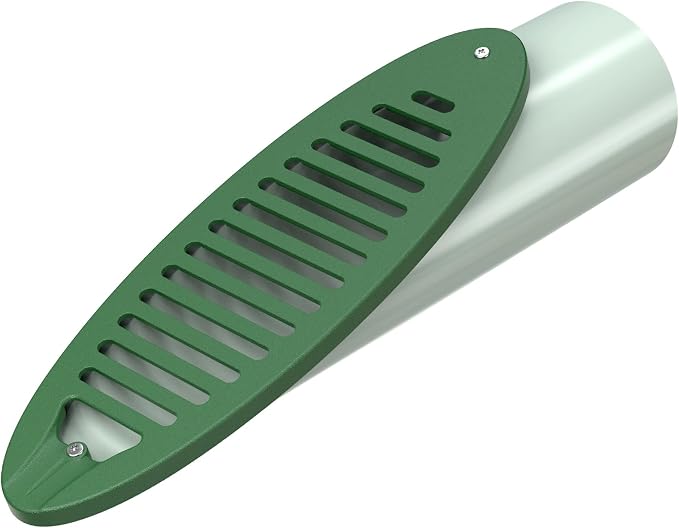 4 in. Green Angled Drainage Grate Yard Drain, Yard Drain Emitter by DEBIALO