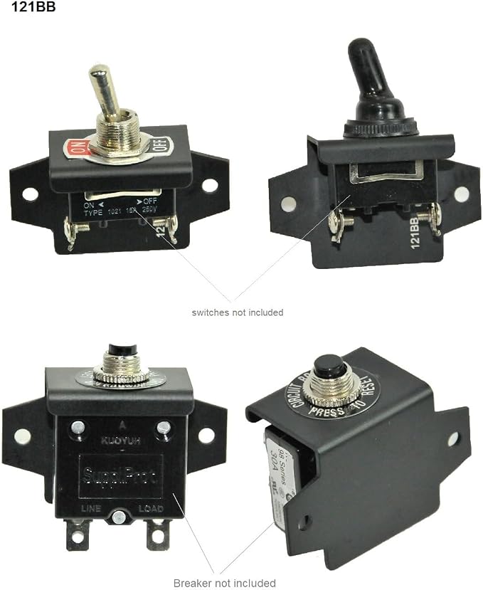 Bracket for Panel Mount Electrical Components Like Push Button Circuit Breaker - Image 3
