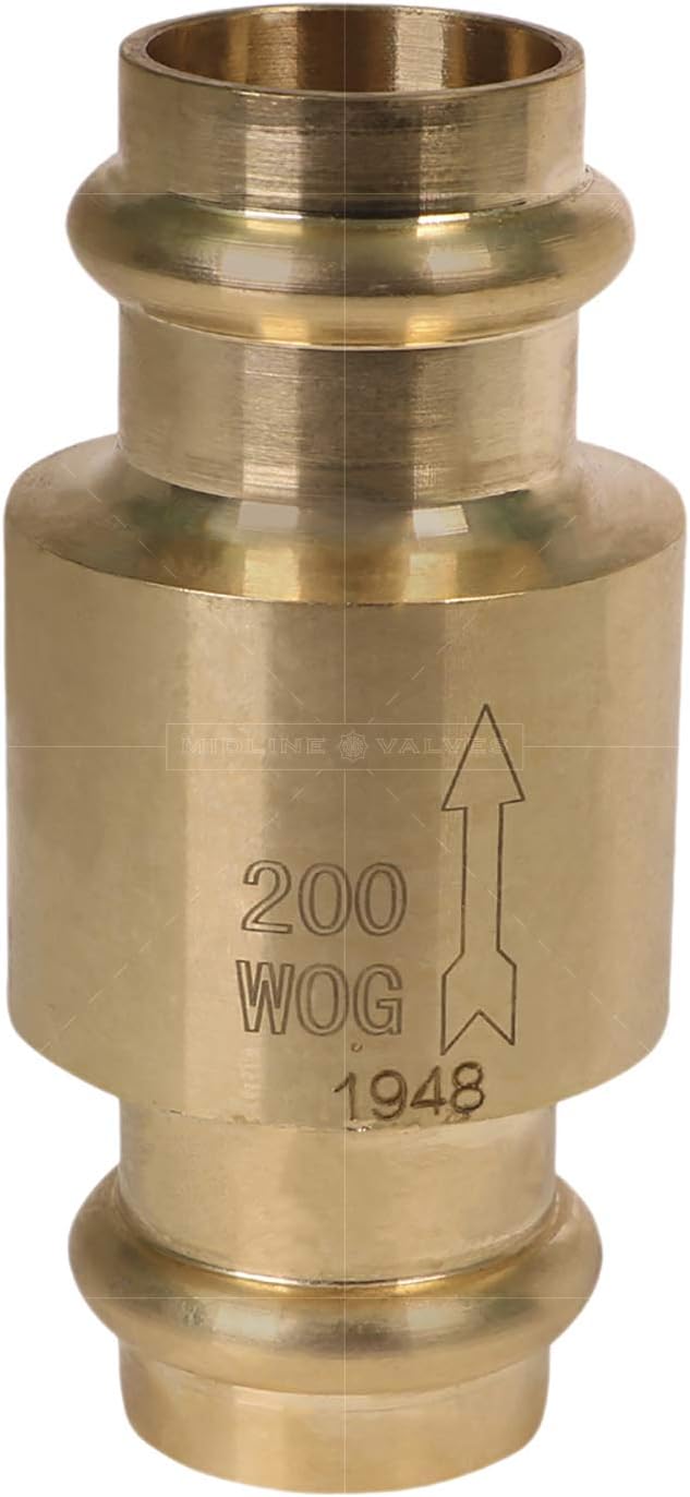 Midline Valve 372S334 Inline Spring Loaded Check Valve, Backflow Prevention - Image 3
