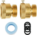 2-Pack Hose Bib Vacuum Breaker, 3/4 Inch GHT Backflow Preventer | Solid Brass by SUNGATOR
