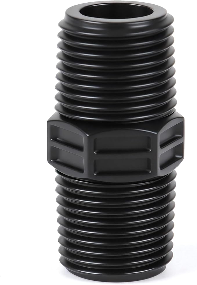10 Pieces Double Male Pipe Thread Head Pipe Riser, Drip Irrigation 1/2 Inch x by Unknown