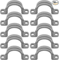 3/4 Inch PVC Pipe Strap, 2-Holes Conduit Pipe Clamps Plastic Pipe Supports by BENLIUDH