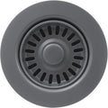 3-1/2 Inch Polymer Urban Gray Sink Drain Assembly by EADOT