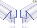 2-Pack Butecare Frameless Shower Door Bottom Seal by Butecare