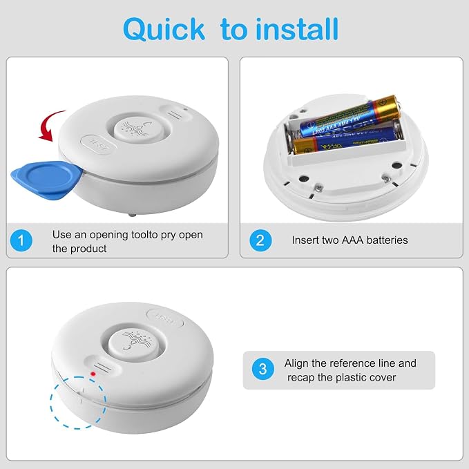 5 Pack Water Leak Alarm Detector, 120dB Loud Alert, IP66 Waterproof | Water - Image 7