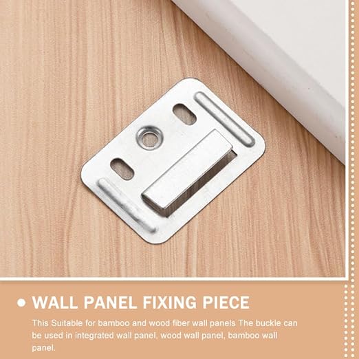 Angoily 100Pcs Wall Buckle, Interlocking Panel Clips PVC Wood Wallboard | 1.69" - Image 5