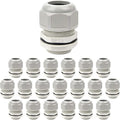 20 Pack NPT 3/4" Cable Glands Waterproof Adjustable 12.5-18mm Cable Connectors by LeMotech