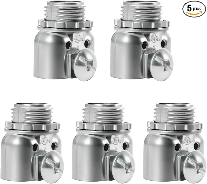 3/8 inch Zinc Die Cast Duplex connectors, Flex Wire Box Screw Type Connector by AIRTAK