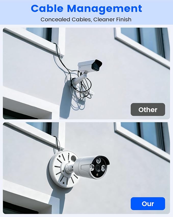Metal Security Camera Junction Box, Cable Concealment Box CS-FCXH01-W-1 | - Image 4