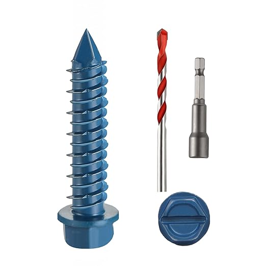 1/4" x 1" Concrete Screws, for Masonry, Brick or Stucco by Unknown