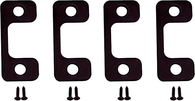 Solid Brass Deadbolt Strike Plate, Adjustable Jamb Plate, by QCAAHardware