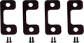 Solid Brass Deadbolt Strike Plate, Adjustable Jamb Plate, by QCAAHardware