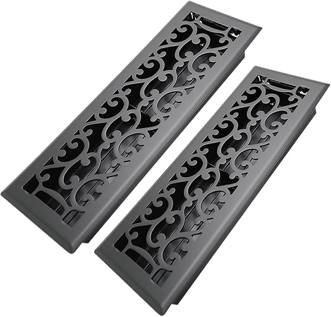 Howeall 4x14 Inches 2 Pack Heavy Duty Walkable Floor Register by Howeall