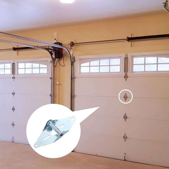 Garage Door Hinge #1, 14 Gauge Steel Replacement, Galvanized, 1 Pack | - Image 4
