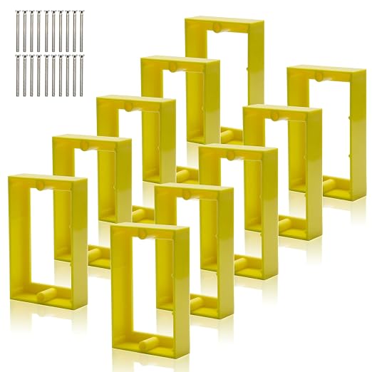 HXH Single Gang Receptacle Outlet Box Extender, 3/4 Inch, 10 Pack | by HUIXHAO