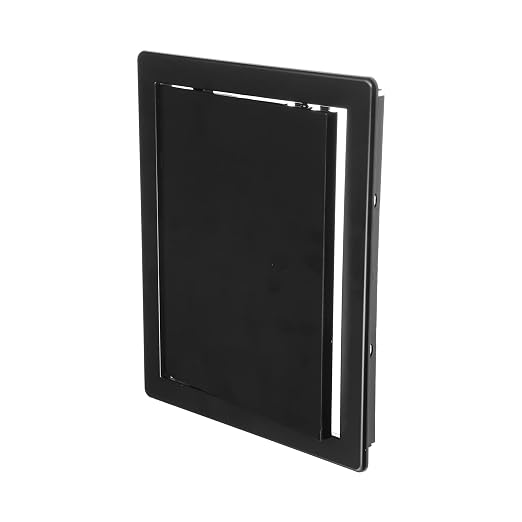 8" x 10" Black ABS Plastic Plumbing Access Panel by ECOPROVENT