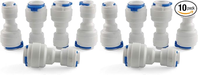 E-outstanding Quick Straight Connector 5PCS 1/4inch to 3/8inch OD Quick by E-outstanding