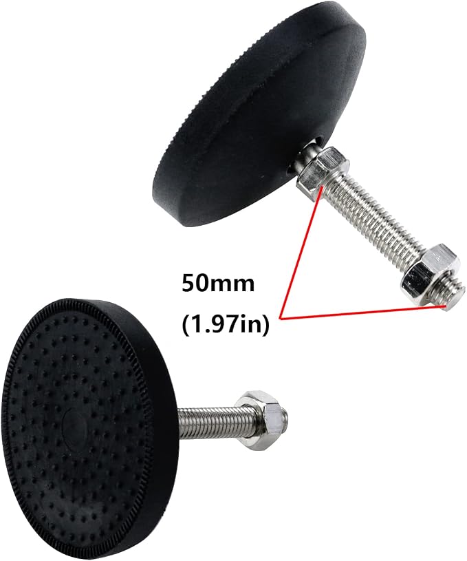 Antrader 4Pcs M10 x 2" Adjustable Swivel Leg Levelers - Image 4
