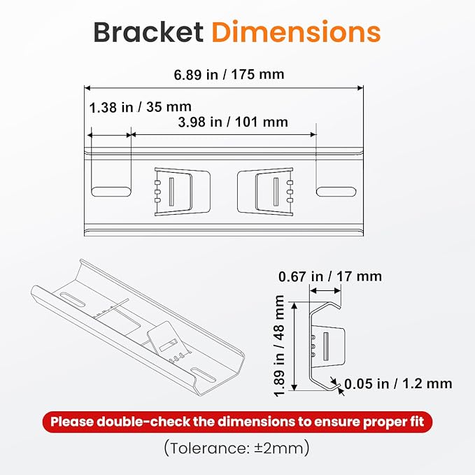 QILIPSU Pole Mounting Kits, 304 Stainless Steel 6.9" x 1.9" Brackets - Image 5