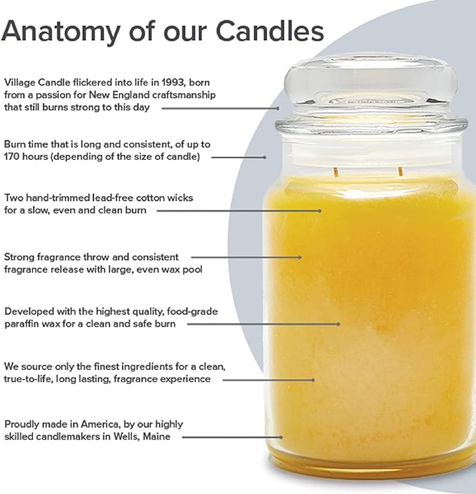 Village Candle Eucalyptus Mint Large Glass Apothecary Jar Scented Candle - Image 5