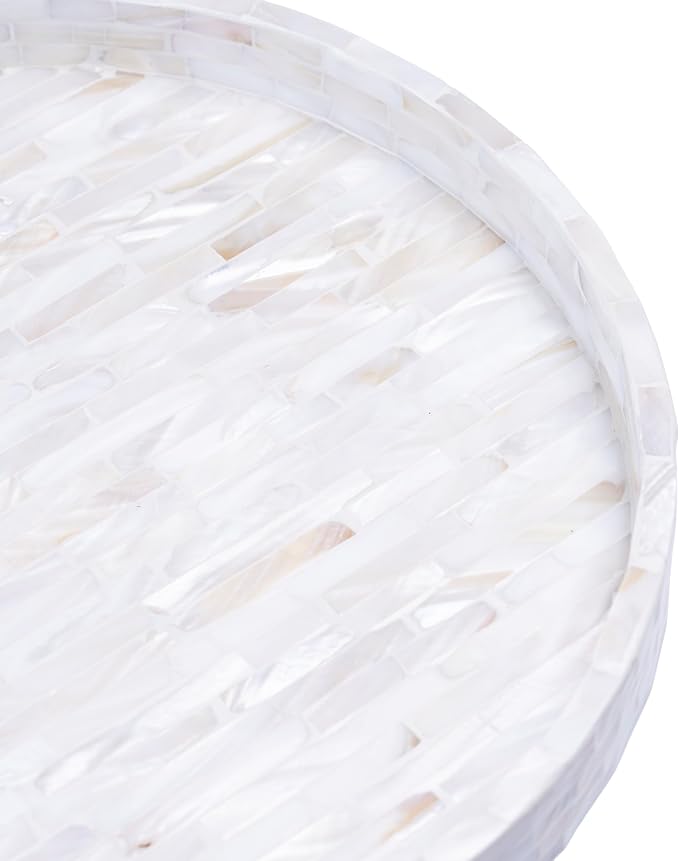 PEMAR 11" Creamy White Mother of Pearl Tray - Image 12