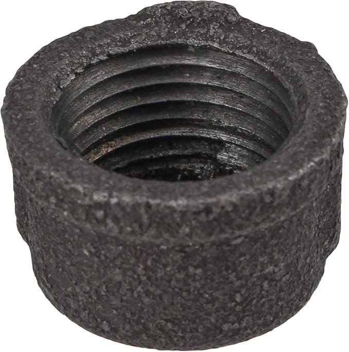 Pack of 10 Malleable Iron Cast Pipe Fitting Cap Caps 1/2" Inch Threaded Pipe - Image 9