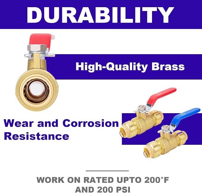 1/2 Inch Push-Fit Full Port Ball Valve - Image 4