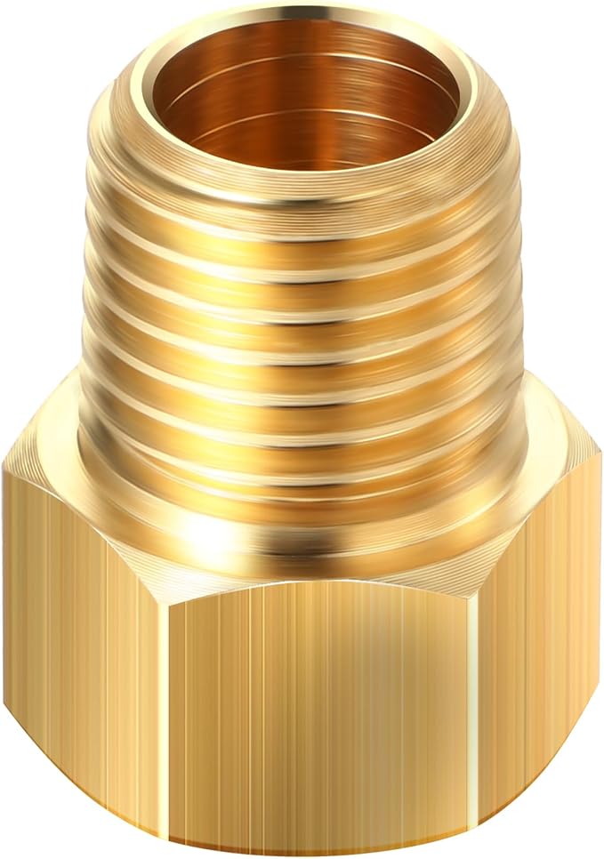 Frienda 1/4 Inch Male NPT x 1/4 Inch Female Inverted Flare Propane Fitting NPT by Frienda