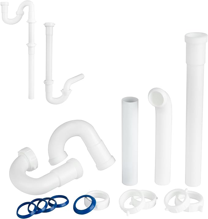 Bathroom Sink Drain Kit, for Most 1-1/4” Bathroom & Kitchen Sink Drain Repair by Variimage