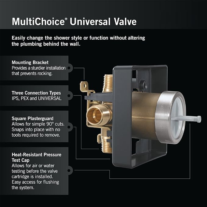 MultiChoice Universal Tub and Shower Valve Body - Image 2