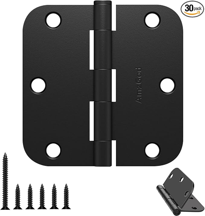Door Hinges Matte Black by AmzGod