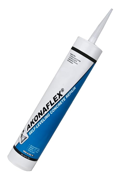 Akonaflex Self-Leveling Concrete Repair, 10 Ounces | Concrete Caulk Compound by AkonabyTCCMaterials