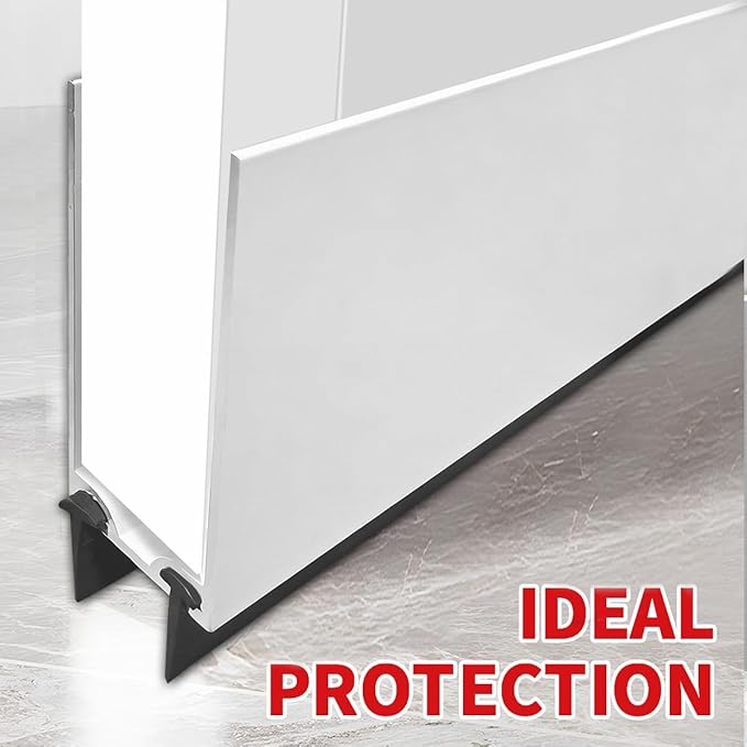 1" x 32" White Aluminum Storm Door Sweep Replacement Weatherproof Bottom Seal - Image 3