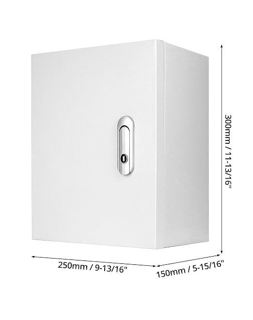 QWORK Heavy-Duty Outdoor Electrical Box, Fiberglass Reinforced Polyester - Image 6