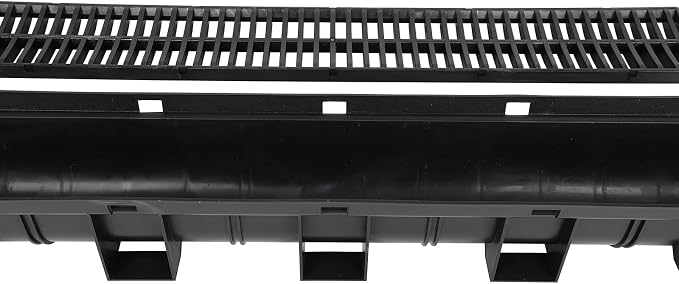FAHKNS 6 Pack Trench Drain System, 5.9x5.1x39 Inch HDPE Drainage Trench - Image 6