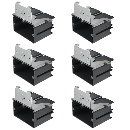 1-Gang Adjustable Electrical Outlet Box, 21 Cu in, non-conductive. Grey by HUIXHAO