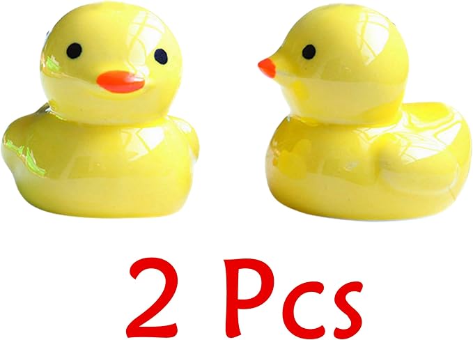Yellow Duck Toilet Floor Bolt Caps, Ceramic Duck Toilet Bolt Covers - Image 9