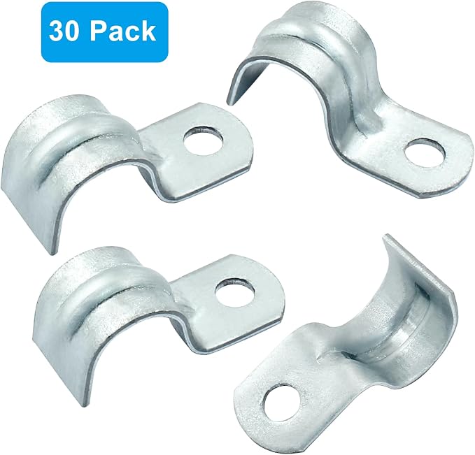 Biaungdo M12 1/2 Inch Rigid Pipe Strap, Zinc Plated Steel | One Hole Strap - Image 5