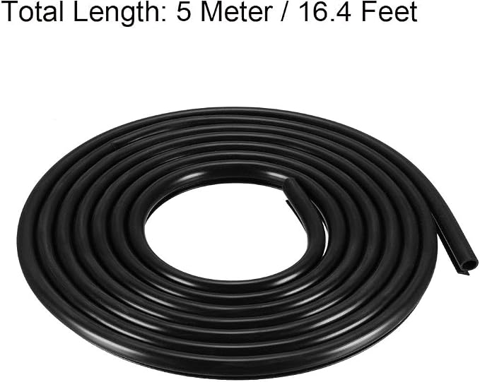 uxcell T-Slot Mount Window Weatherstrip Seal 7mm Bulb Bubble - Image 2