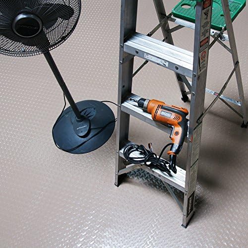 Rubber-Cal Diamond Plate Metallic PVC Flooring - Image 6