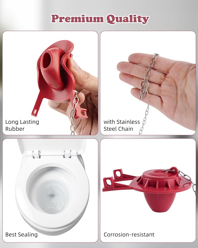 Hibbent Universal Metal Front Mount Toilet Handle - Image 4