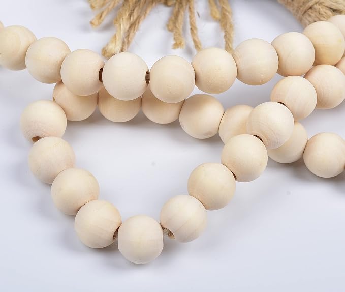 LSKYTOP 60 Inches Wood Bead Garland - Image 4