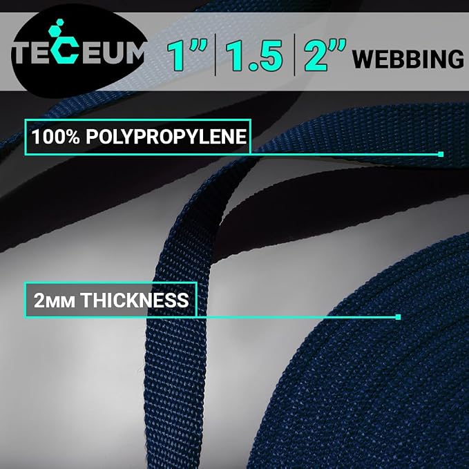 Webbing Strap, 3/4" to 2", 10-50 Yds, EDC gear, backpack repair and pet dog - Image 2