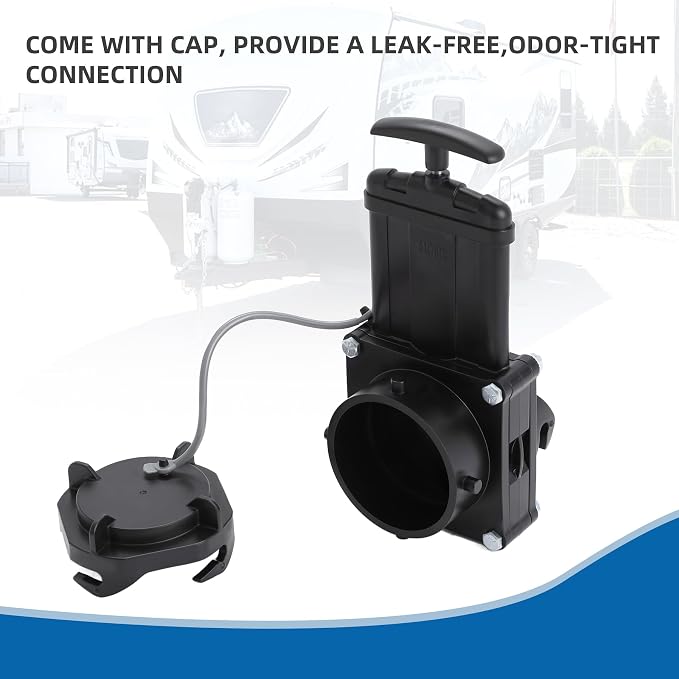 Short Bayonet Hook Twist-On Waste Valve RV Gate Valve Compatible - Image 5