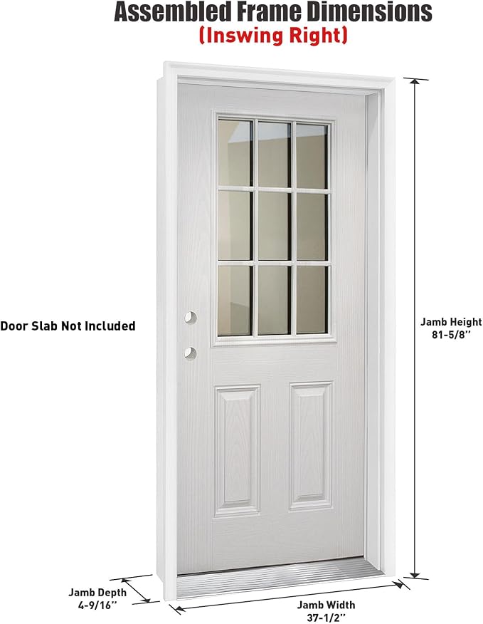 Pre-Drilled Vinyl Exterior Door Frame Kit - Image 2