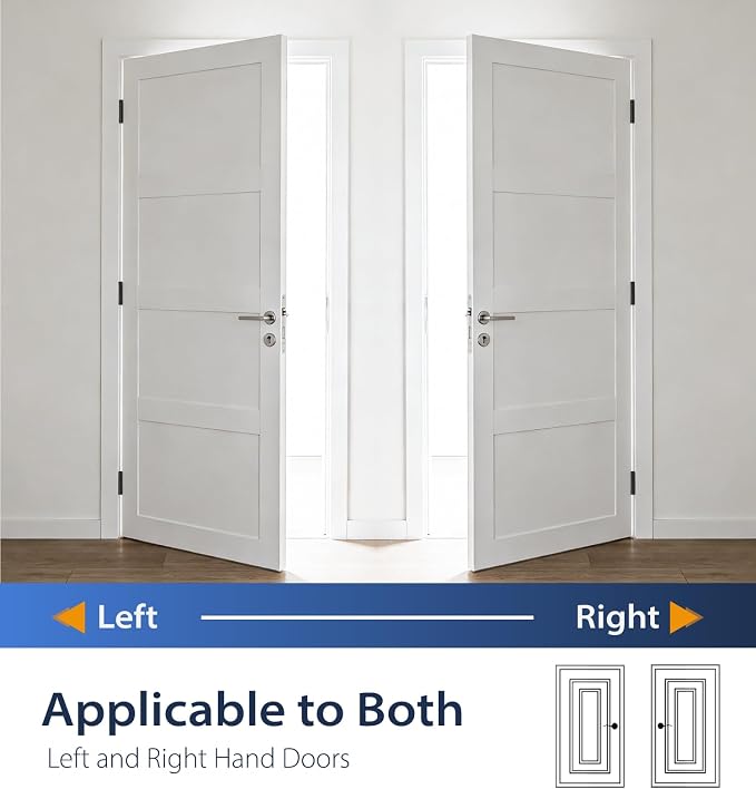 4 Inch Self Closing Door Hinges, 1/4" Radius Corners | Spring Loaded Hinges - Image 6