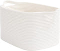 Goodpick Woven Storage Basket for Shelves, Cotton Rope Baskets for Books by Goodpick