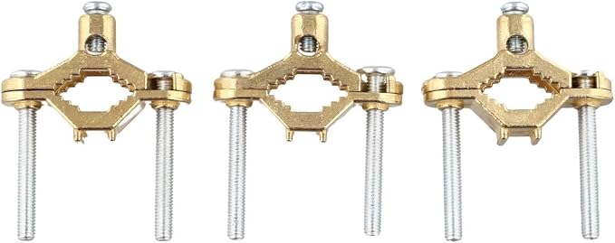 Copper Alloy Ground Clamp Set for Bonding to Water Pipe & Steel Conduit - Image 7