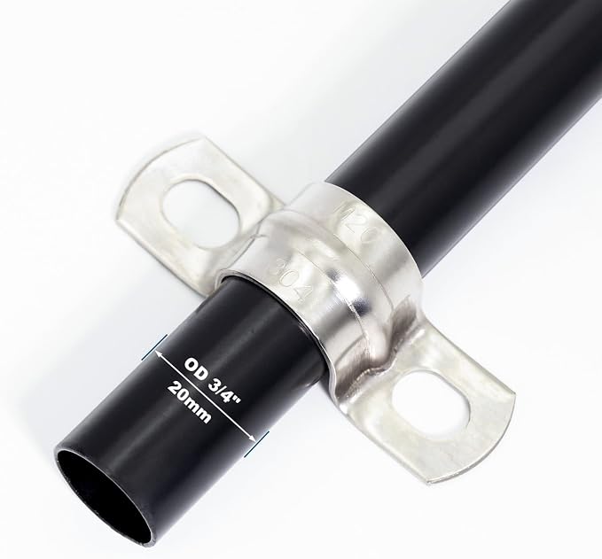 SS304 Conduit Clamps 3/4", 2-holes Pipe Bracket U Clamp - Image 4